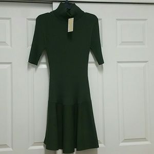 NWT Michael Kors Tank Rib Flare Dress Size Large